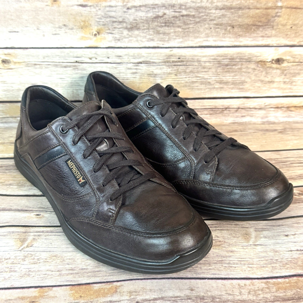 Mephisto Mens Dark Brown Leather City Hiker Casual Comfort Shoes Size 9